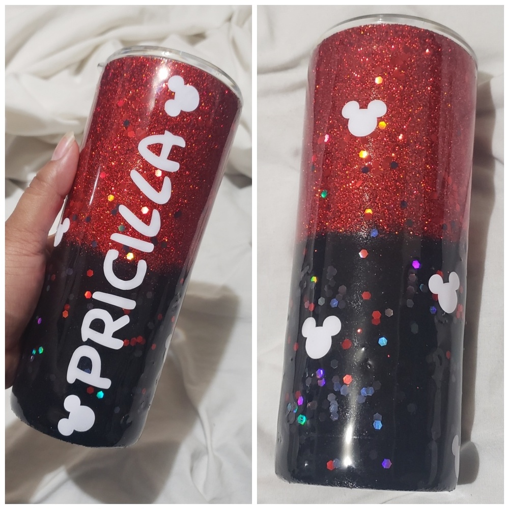 Glitter tumbler
